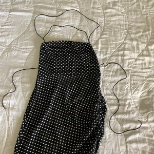 Mini Dress Black Polka